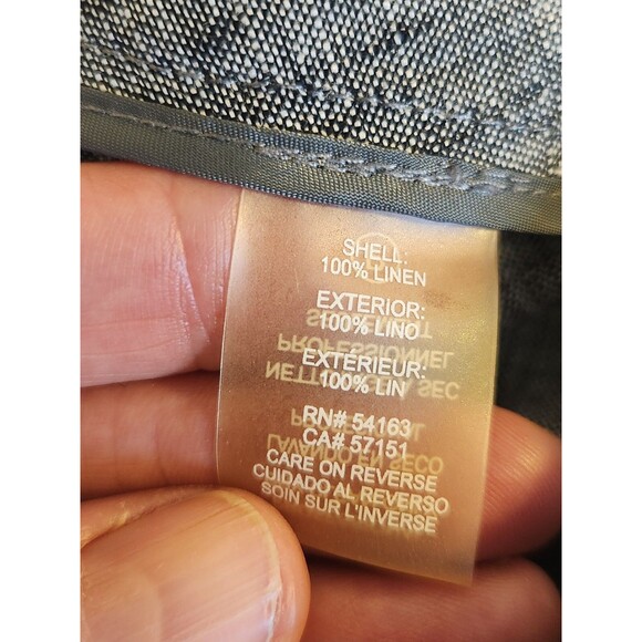 Calvin Klein Women's Size 10 Modern Fit Heather Gray 100%‎ Linen Women's Pants. - Picture 7 of 9